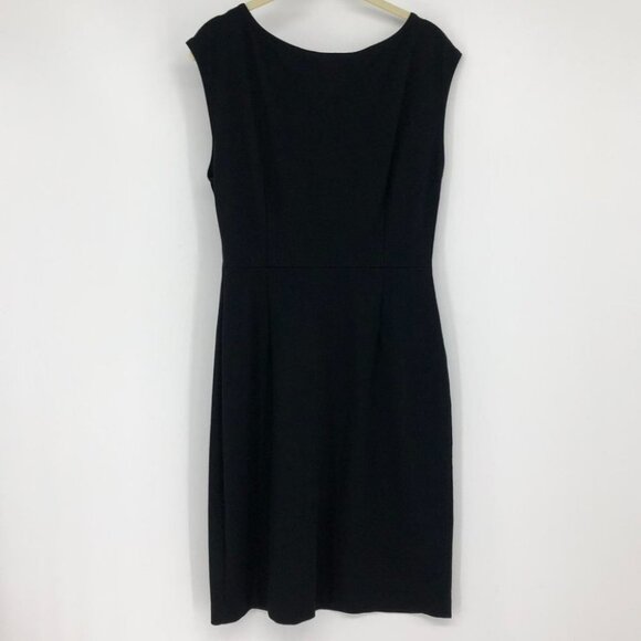 Eileen Fisher Perfect solid Little Black dress sleevless mid thigh length xs - Picture 2 of 15